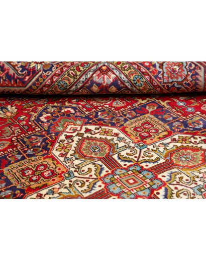 Tappeto Tabriz Persia marrone giallo 250x338