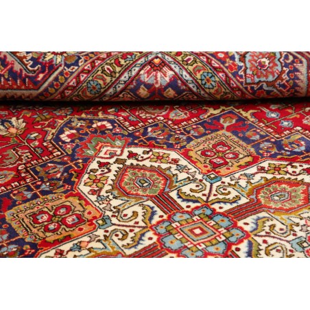 Tappeto Tabriz Persia marrone giallo 250x338