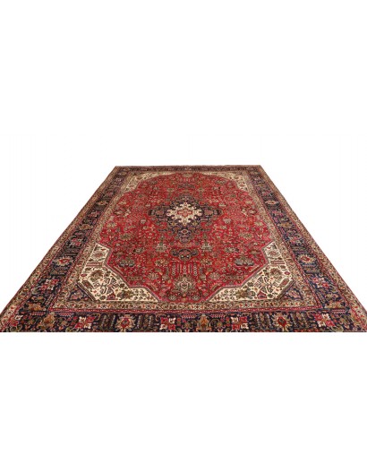 Tappeto Tabriz Persia marrone giallo 255x333