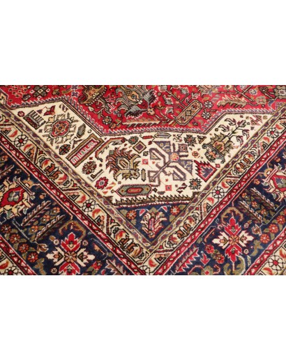 Tappeto Tabriz Persia marrone giallo 255x333