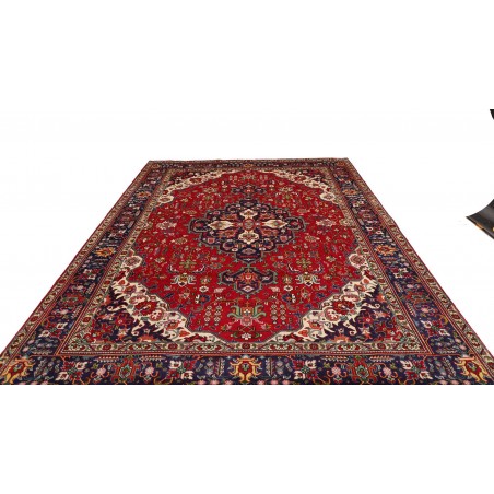 Tappeto Tabriz Persia marrone giallo 250x340