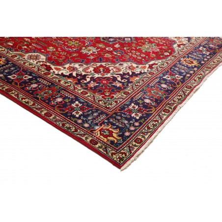 Tappeto Tabriz Persia marrone giallo 250x340