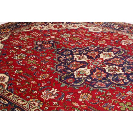 Tappeto Tabriz Persia marrone giallo 250x340