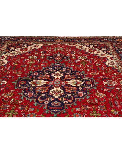 Tappeto Tabriz Persia marrone giallo 250x340