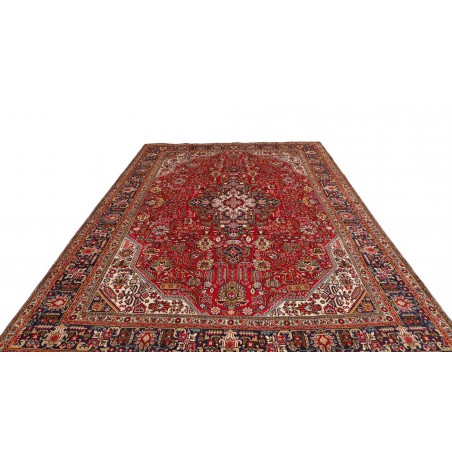Tappeto Tabriz Persia marrone giallo 255x345