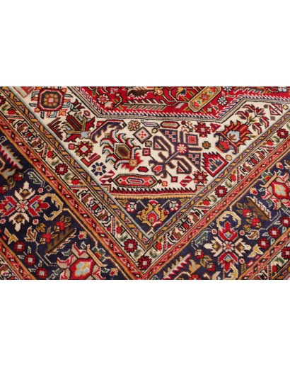 Tappeto Tabriz Persia marrone giallo 255x345