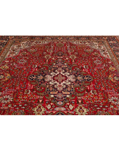 Tappeto Tabriz Persia marrone giallo 255x345