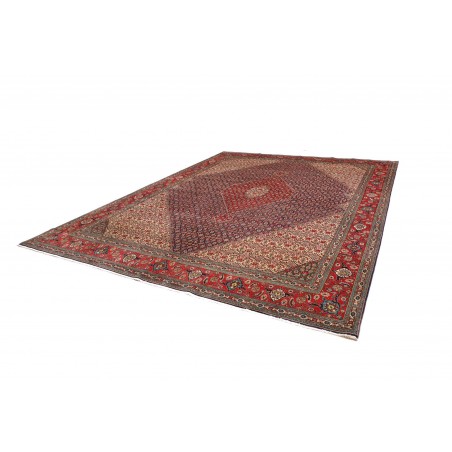 Tappeto Tabriz Persia marrone giallo 303x383