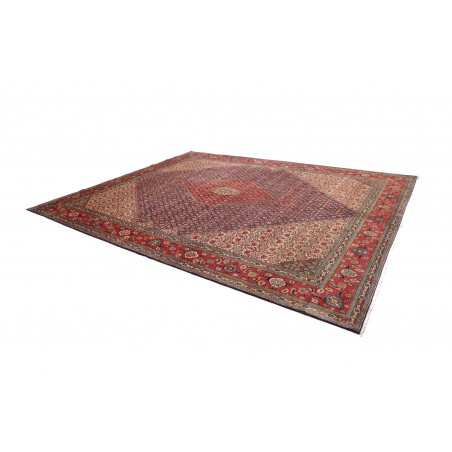 Tappeto Tabriz Persia marrone giallo 303x383