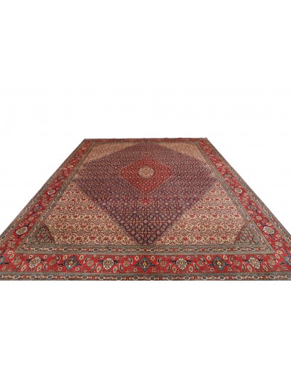 Tappeto Tabriz Persia marrone giallo 303x383