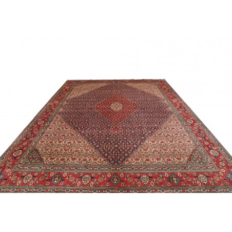 Tappeto Tabriz Persia marrone giallo 303x383