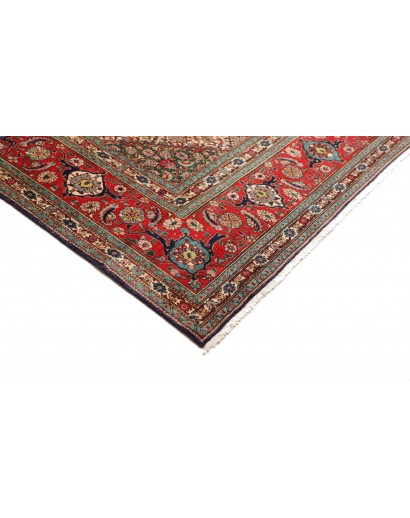 Tappeto Tabriz Persia marrone giallo 303x383
