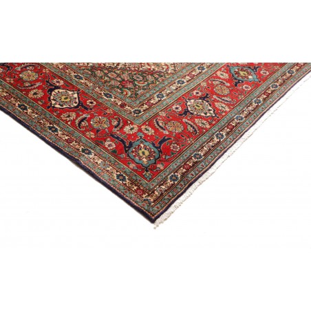 Tappeto Tabriz Persia marrone giallo 303x383