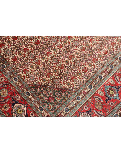 Tappeto Tabriz Persia marrone giallo 303x383