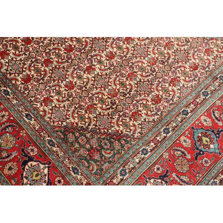 Tappeto Tabriz Persia marrone giallo 303x383