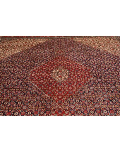 Tappeto Tabriz Persia marrone giallo 303x383
