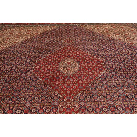 Tappeto Tabriz Persia marrone giallo 303x383