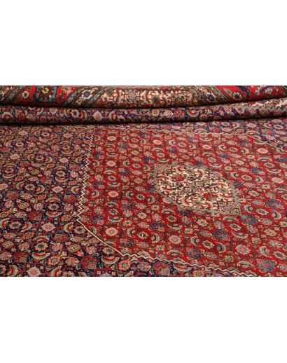 Tappeto Tabriz Persia marrone giallo 303x383