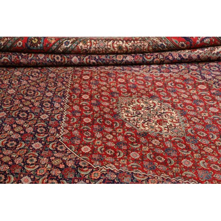 Tappeto Tabriz Persia marrone giallo 303x383