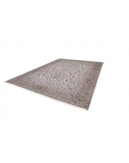 Tappeto Kashan Persia beige verde 300x403