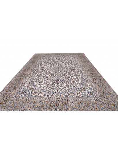 Tappeto Kashan Persia beige verde 300x403
