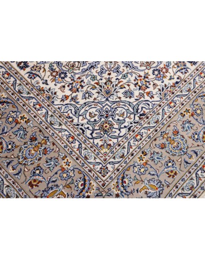 Tappeto Kashan Persia beige verde 300x403