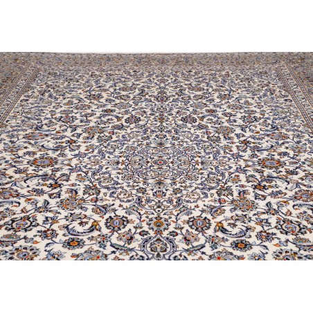 Tappeto Kashan Persia beige verde 300x403