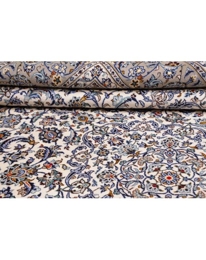 Tappeto Kashan Persia beige verde 300x403