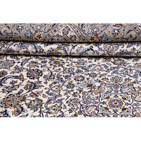 Tappeto Kashan Persia beige verde 300x403
