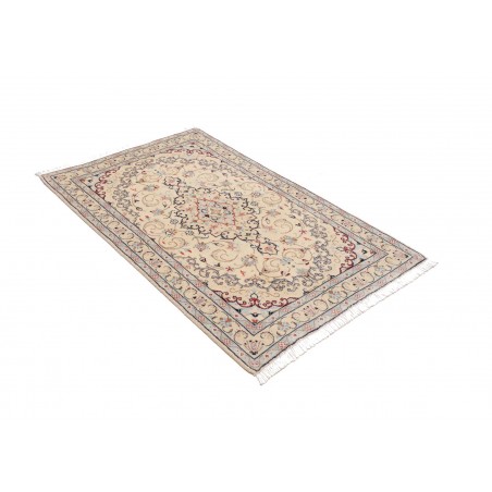 Tappeto Kashan Fine Persia bianco giallo 96x150