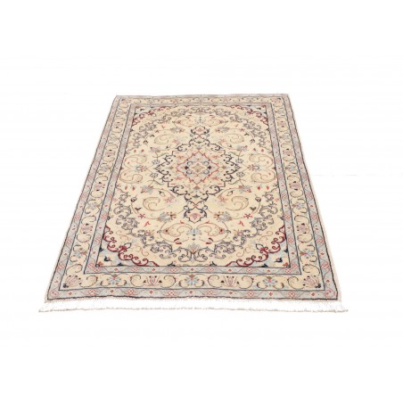Tappeto Kashan Fine Persia bianco giallo 96x150