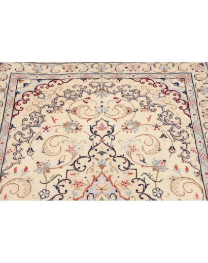 Tappeto Kashan Fine Persia bianco giallo 96x150