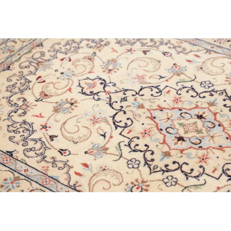 Tappeto Kashan Fine Persia bianco giallo 96x150