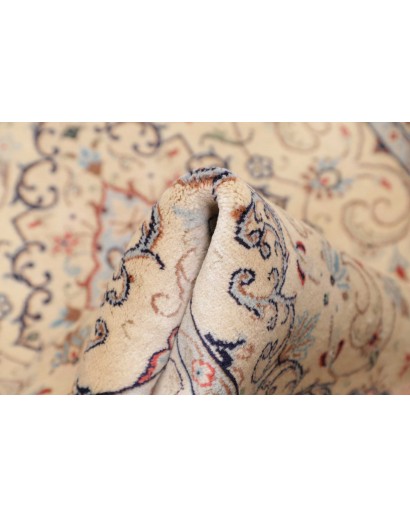 Tappeto Kashan Fine Persia bianco giallo 96x150