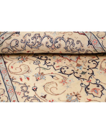 Tappeto Kashan Fine Persia bianco giallo 96x150