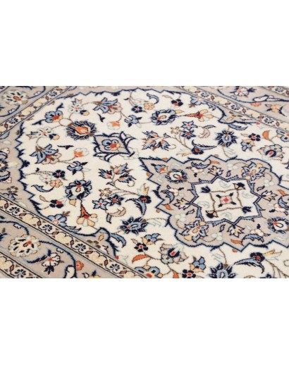 Tappeto Kashan Fine Persia beige bianco 96x150