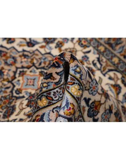 Tappeto Kashan Fine Persia beige grigio 100x152