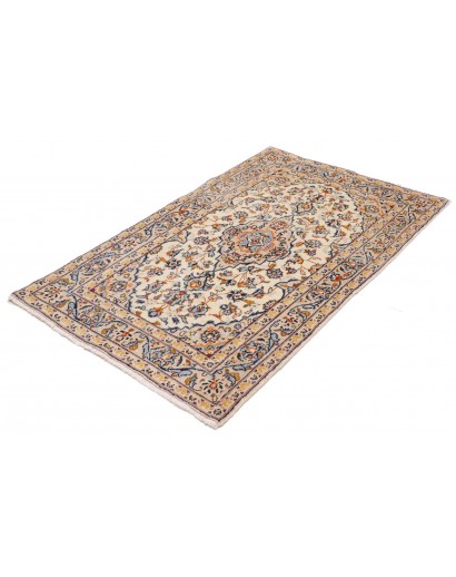 Tappeto Kashan Fine Persia beige bianco 93x156