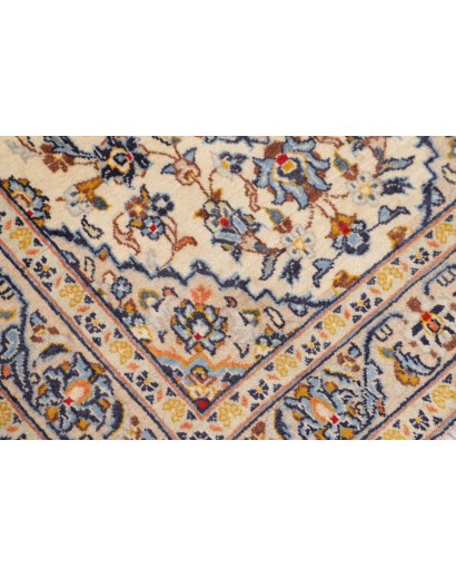 Tappeto Kashan Fine Persia beige bianco 93x156