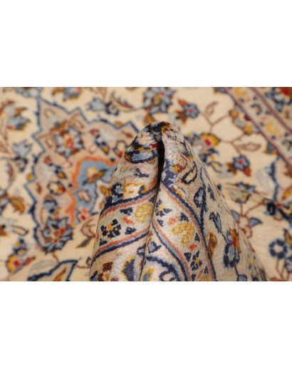Tappeto Kashan Fine Persia beige bianco 93x156