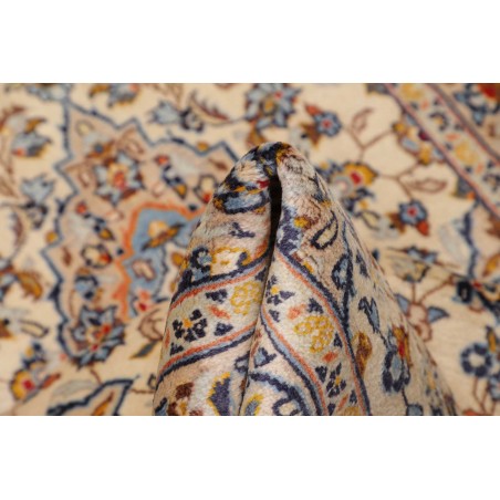Tappeto Kashan Fine Persia beige bianco 93x156