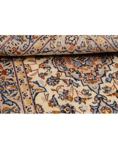 Tappeto Kashan Fine Persia beige bianco 93x156
