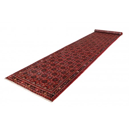 Tappeto Hamadan Persia grigio marrone 120x510