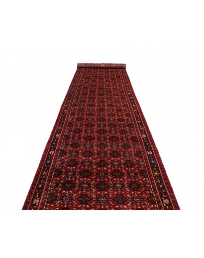 Tappeto Hamadan Persia grigio marrone 120x510