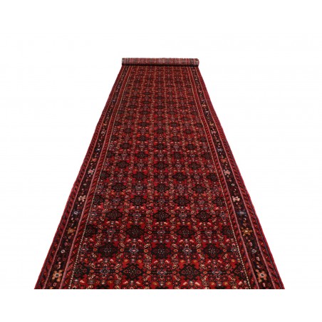 Tappeto Hamadan Persia grigio marrone 120x510