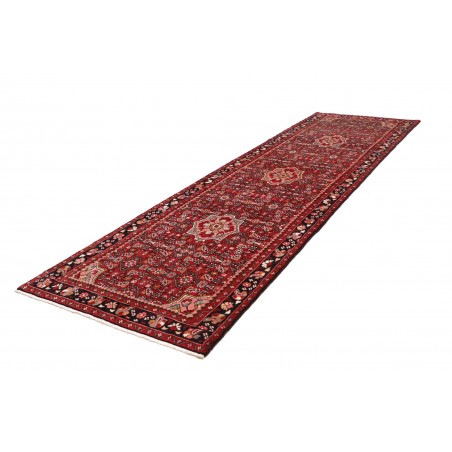 Tappeto Hamadan Persia marrone arancione 116x392