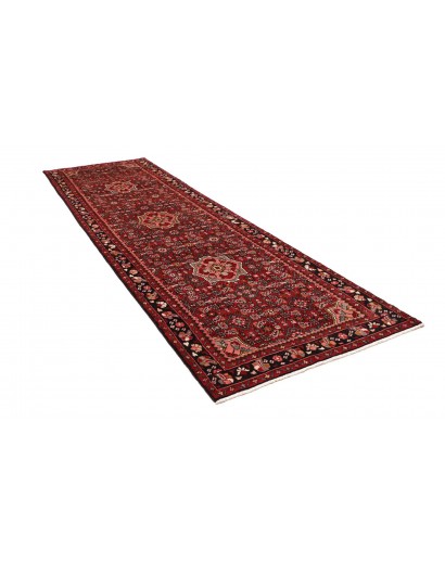 Tappeto Hamadan Persia marrone arancione 116x392