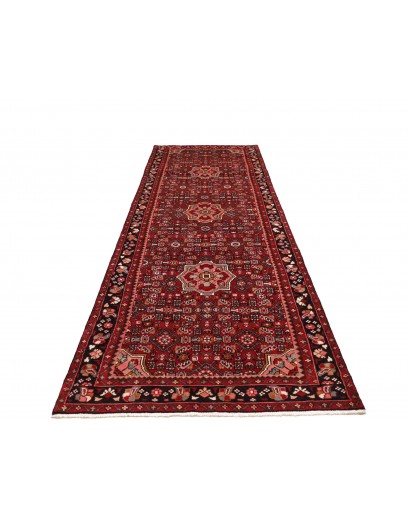 Tappeto Hamadan Persia marrone arancione 116x392