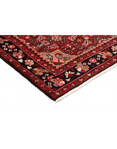 Tappeto Hamadan Persia marrone arancione 116x392
