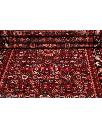 Tappeto Hamadan Persia marrone arancione 116x392